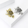 Alloy Enamel Cute Witch Brooch Pin For Womens Clothing Decoration view 2