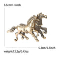 Metal Alloy Enamel Double Horse Brooch Pin For Men's Apparel Decor view 5