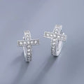 Petite Cross Design Earrings For Women, Trendy Niche Fashion Jewelry For Everyday Outfits view 1