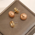 French Luxury Two Way Crystal Stud And Pearl Drop Vintage Elegant Fashion Earrings view 3