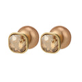 French Luxury Two Way Crystal Stud And Pearl Drop Vintage Elegant Fashion Earrings view 5