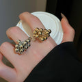Irregular Wrinkle Ball Open Ring Fashion Jewelry For Women view 3