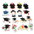 Graduation Cap Enamel Charm Pendant For Earrings Necklaces, Bachelor Hat DIY Jewelry Findings view 5