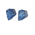 Irregular Resin Triangle Stud Earrings With Silver Posts Minimalist Geometric Fashion Jewelry view 5