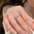 18K Gold Plated Zircon Minimalist Open Ring For Women view 4