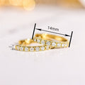 Women's Light Luxury Ear Cuffs With Delicate Micro Paved Zircon, Elegant Daily Earrings view 4