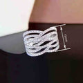 Trendy Women's Geometric Line Ring, Fashion Design Statement Finger Ring, Niche Jewelry view 4