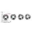 Vintage Zinc Alloy Small Hole Spacer Beads For DIY Handmade Bracelet And Necklace Jewelry view 1