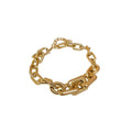Gold Alloy Chain Spliced Necklace, European American Minimalist Statement Collarbone Jewelry view 5