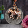 Carriage and Horse Plush Pom Pom Keychains in Twenty-One Options view 12