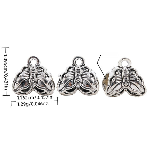 Vintage Zinc Alloy Three Way Single Loop Large Hole Beads For European Bracelets