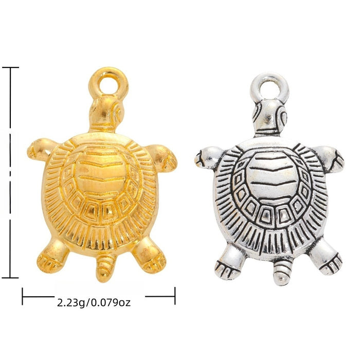 Zinc Alloy Turtle Charm Pendant No.795867 for DIY Necklace Bracelet Jewelry Making