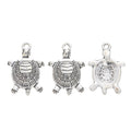 Zinc Alloy Turtle Charm Pendant No.795867 for DIY Necklace Bracelet Jewelry Making view 2