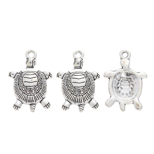 Zinc Alloy Turtle Charm Pendant No.795867 for DIY Necklace Bracelet Jewelry Making