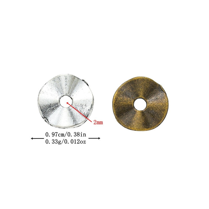 Vintage Zinc Alloy Small Hole Spacer Beads For DIY Beaded Bracelet Necklace Making 4303
