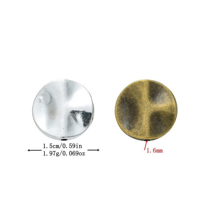DIY Vintage Zinc Alloy Small Hole Beads, Handmade Bracelet Necklace Jewelry Accessories