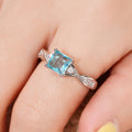 European Women Ring With Micro Paved Zircon, Elegant Lady Engagement Style Fashion Jewelry view 3