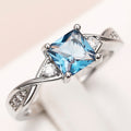 European Women Ring With Micro Paved Zircon, Elegant Lady Engagement Style Fashion Jewelry view 1
