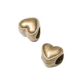 DIY Vintage Alloy Heart Large Hole Beads For Handmade European Bracelets And Necklaces view 2