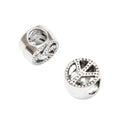 DIY Vintage Alloy Peace Sign Large Hole Beads For Handmade European Bracelets And Necklaces view 3