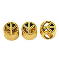 DIY Vintage Alloy Peace Sign Large Hole Beads For Handmade European Bracelets And Necklaces view 4