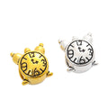 DIY Vintage Alloy Clock Large Hole Bead Charm For European Bracelet Necklace Making view 4