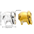 DIY Vintage Alloy Elephant Large Hole Bead Charm For European Bracelet Necklace Making view 1