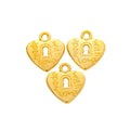 DIY Jewelry Accessories Vintage Alloy Heart Lock Charm Pendant For Necklace Bracelet Making view 3