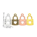 DIY Jewelry Accessories Vintage Alloy Lock Pendant Charm For Necklace Bracelet Making view 1