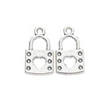 DIY Jewelry Accessories Vintage Alloy Lock Pendant Charm For Necklace Bracelet Making view 2