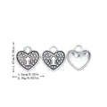 DIY Jewelry Accessories Vintage Alloy Heart Lock Pendant Charm For Necklace Bracelet Making view 1