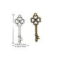 Zinc Alloy Clover Key Charm Pendant for DIY Necklace Bracelet Jewelry Making view 1