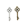 Zinc Alloy Clover Key Charm Pendant for DIY Necklace Bracelet Jewelry Making view 4