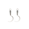 Zinc Alloy Sickle Charm Pendant for DIY Necklace Bracelet Jewelry Making view 2