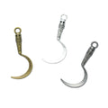 Zinc Alloy Sickle Charm Pendant for DIY Necklace Bracelet Jewelry Making view 5