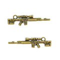 Zinc Alloy Gun Charm Pendant No.234114 for DIY Necklace Bracelet Jewelry Making view 2