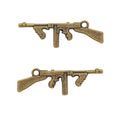 Zinc Alloy Gun Charm Pendant No.234126 for DIY Necklace Bracelet Jewelry Making view 2
