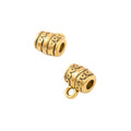 DIY Vintage Zinc Alloy Three Way Single Loop Large Hole Beads For European Bracelet Making view 2