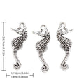Antique Silver Zinc Alloy Seahorse Charm Pendant No.266629 for DIY Necklace Bracelet Jewelry Making view 1