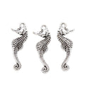 Antique Silver Zinc Alloy Seahorse Charm Pendant No.266629 for DIY Necklace Bracelet Jewelry Making view 2