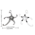 Antique Silver Zinc Alloy Starfish Charm Pendant for DIY Necklace Bracelet Jewelry Making view 1