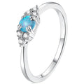 Women's Simple Fashion Ring With Shiny Faux Opal, Elegant Niche Daily Wear Jewelry view 1
