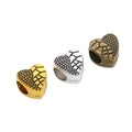 DIY Vintage Alloy Heart Large Hole Beads For Handmade European Bracelet Necklace Jewelry Making view 5