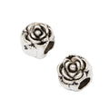 DIY Vintage Alloy Rose Flower Large Hole Beads For Handmade European Bracelet Necklace Jewelry view 2
