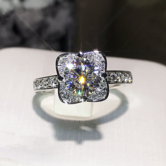 Hot Selling Geometric Ring For Women, Elegant Wedding Engagement Fashion Jewelry