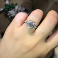 Hot Selling Geometric Ring For Women, Elegant Wedding Engagement Fashion Jewelry view 4