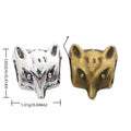 Vintage Alloy Fox Large Hole Beads For Handmade European Bracelet Necklace Jewelry Accessories view 1