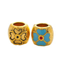 Vintage Zinc Alloy Flower Large Hole Bead For European Bracelet Necklace DIY Jewelry view 4