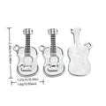 Antique Silver Zinc Alloy Guitar Charm Pendant No.278583 for DIY Necklace Bracelet Jewelry Making view 1