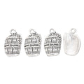 Antique Silver Zinc Alloy Wine Barrel Charm Pendant for DIY Necklace Bracelet Jewelry Making view 2